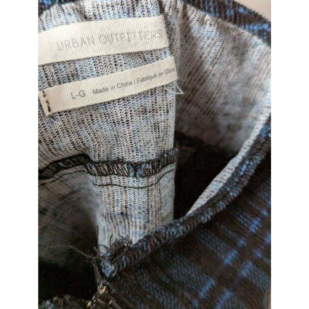 Urban Outfitters torin empire-waist blue check corduroy mini dress Large - Picture 6 of 9
